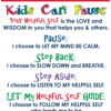 “Kids Can Pause” Card – 25 pocket-sized Pause cards FREE! $5.00 charge for packaging and postage. - Image 2