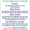 “Pause For Wisdom” Card – 25 pocket-sized Pause cards FREE! $5.00 charge for packaging and postage. - Image 2