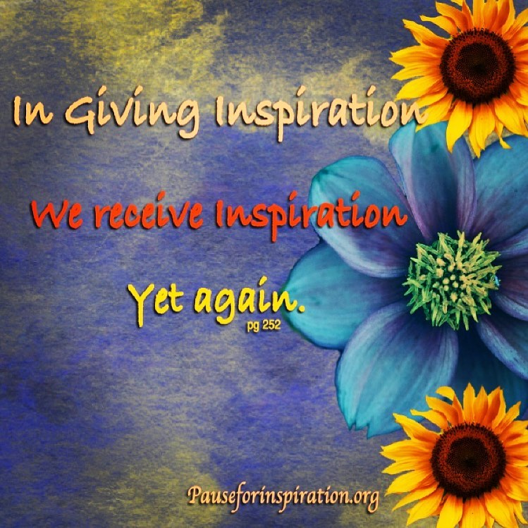 in giving inspiration